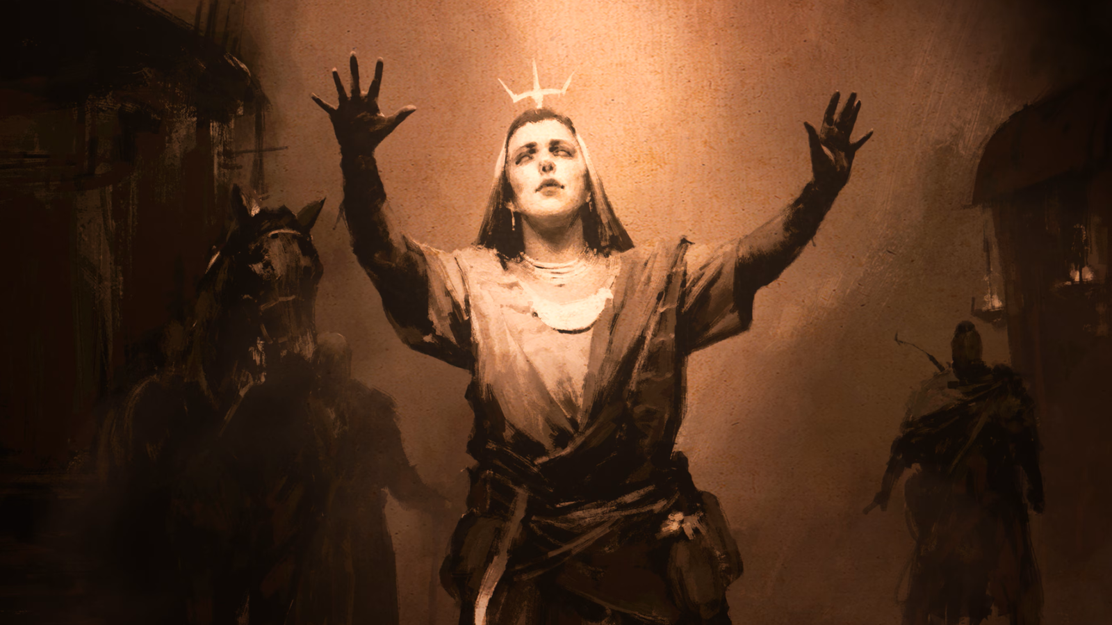 O Senhor do Terror soberano sobre as ruínas incandescentes de Santuário em Diablo 5
