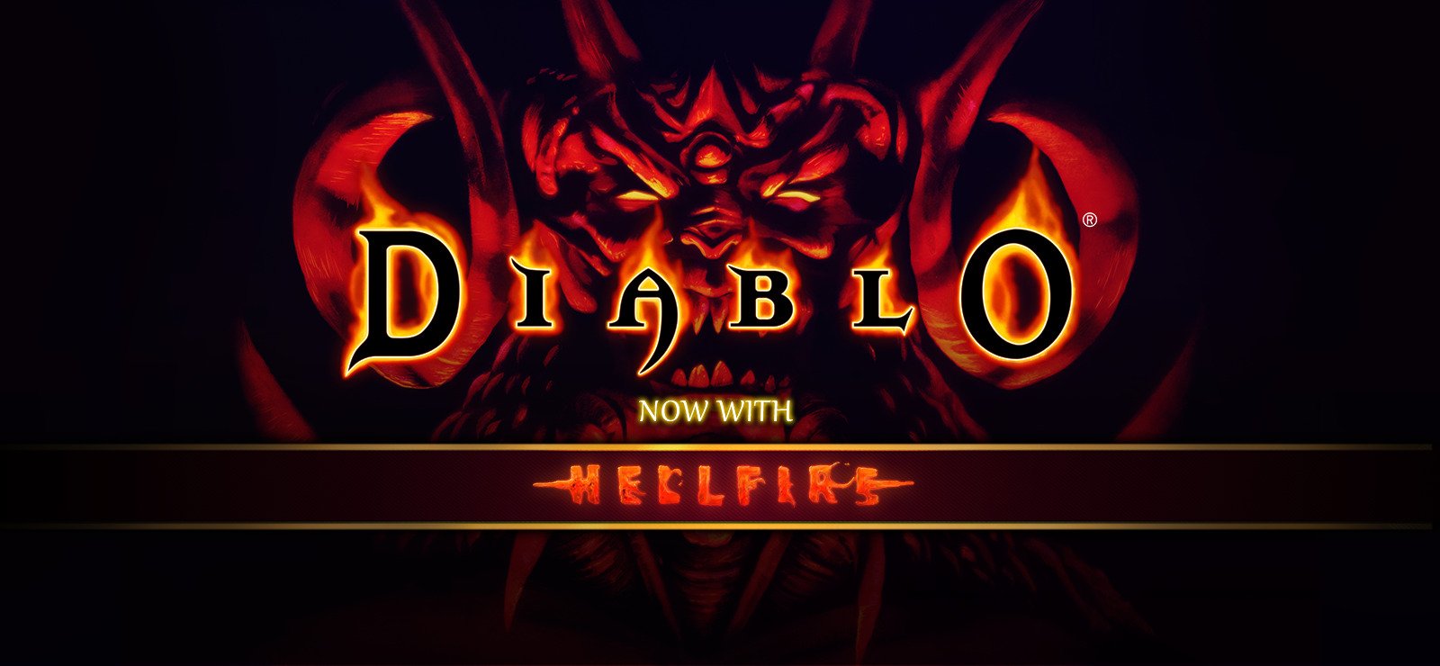 Arte conceitual oficial de Diablo destacando a face aterrorizante do Senhor do Terror e o guerreiro medieval