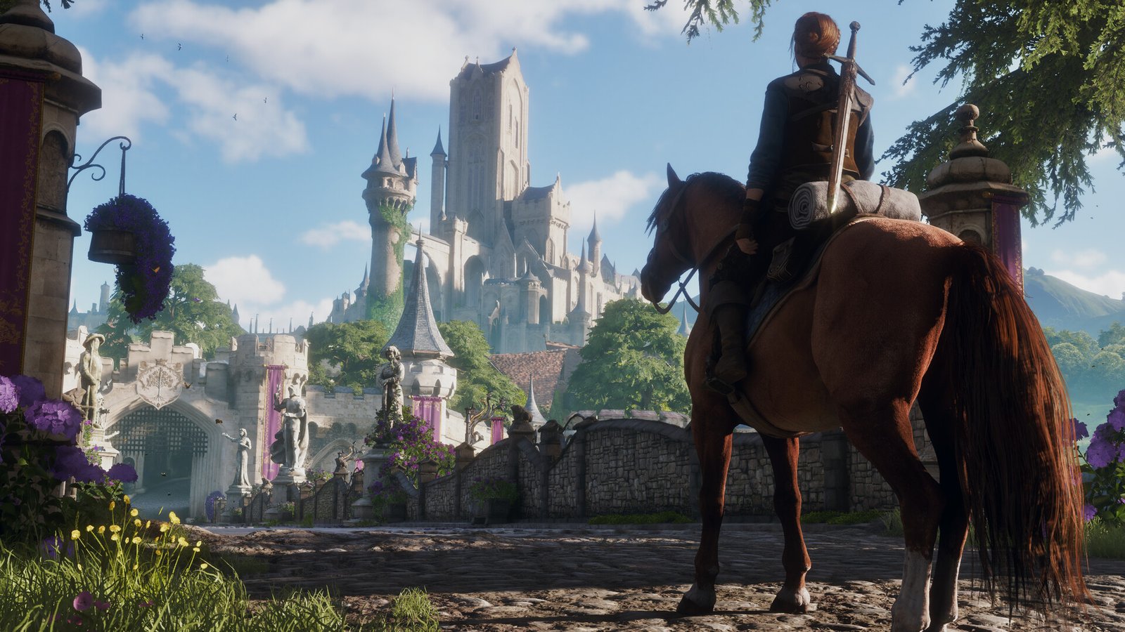 Captura oficial de Fable da Playground Games exibindo paisagens fantásticas detalhadas em alta definição