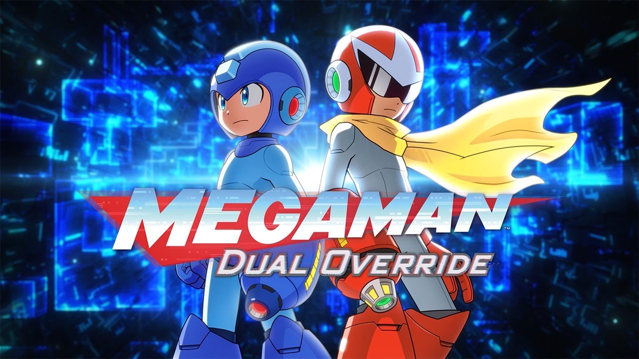 Key art e logotipo oficial de Mega Man: Dual Override revelado pela Capcom