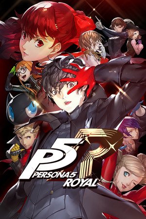 Ilustração oficial de Persona 5 destacando Joker e os Phantom Thieves of Hearts contra fundo vermelho e preto com estética punk